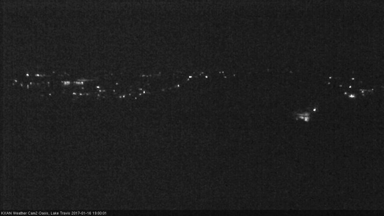 Lake Travis webcam, January 16, 2017 6:10 PM CT