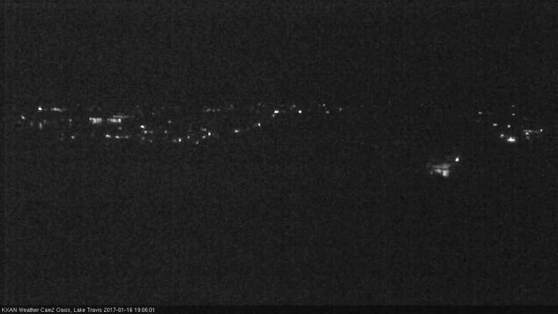 Lake Travis webcam, January 16, 2017 6:25 PM CT