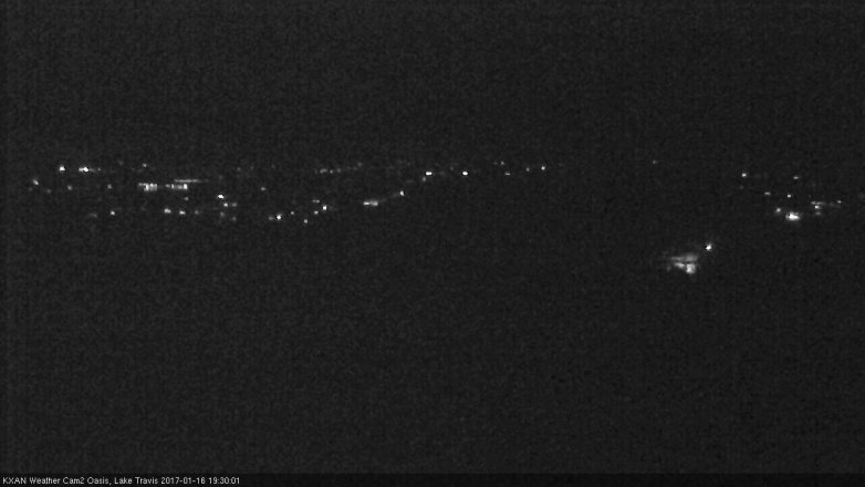 Lake Travis webcam, January 16, 2017 6:45 PM CT