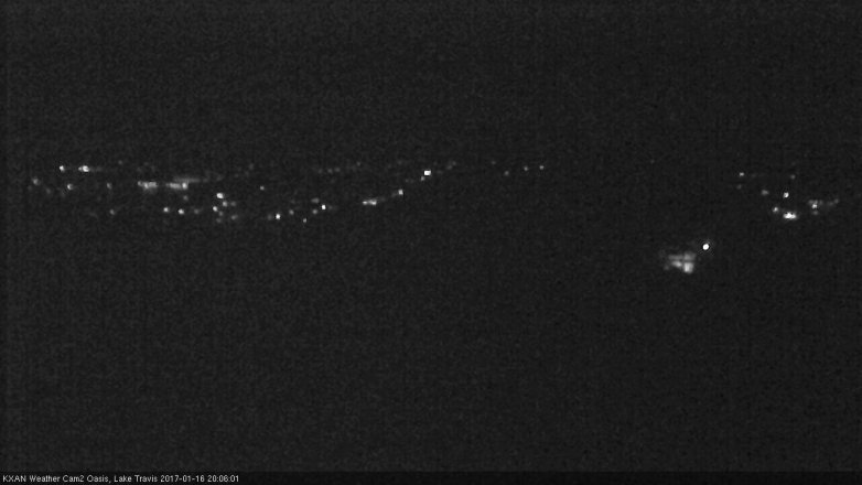 Lake Travis webcam, January 16, 2017 7:15 PM CT