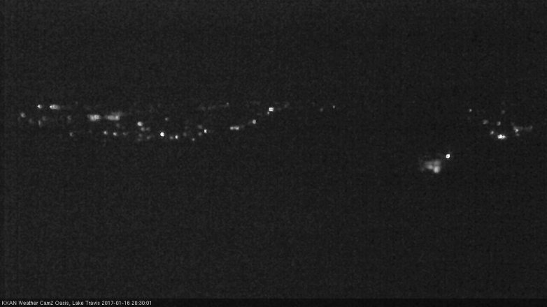 Lake Travis webcam, January 16, 2017 7:35 PM CT