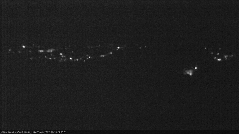 Lake Travis webcam, January 16, 2017 8:35 PM CT