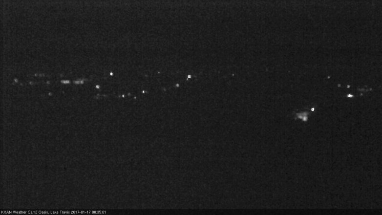 Lake Travis webcam, January 16, 2017 11:50 PM CT