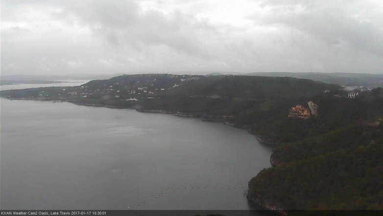 Lake Travis webcam, January 17, 2017 9:40 AM CT