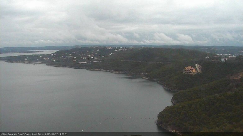 Lake Travis webcam, January 17, 2017 10:10 AM CT