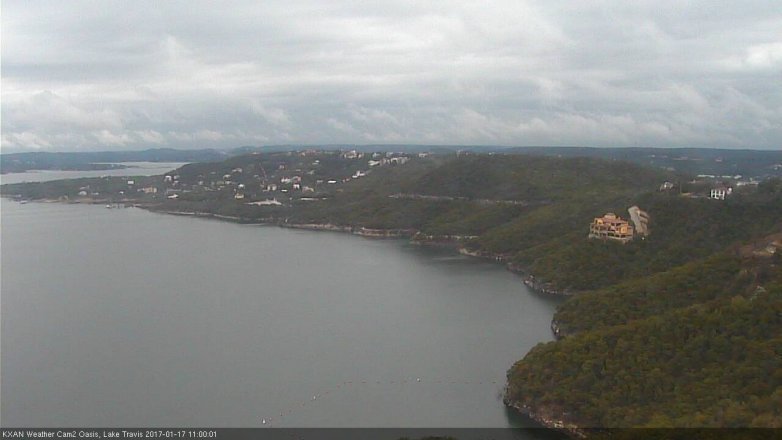 Lake Travis webcam, January 17, 2017 10:20 AM CT
