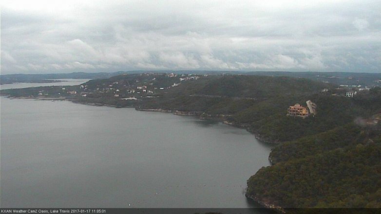 Lake Travis webcam, January 17, 2017 10:30 AM CT