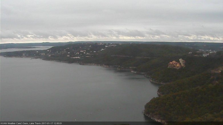 Lake Travis webcam, January 17, 2017 11:10 AM CT