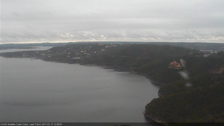 Lake Travis webcam, January 17, 2017 11:15 AM CT