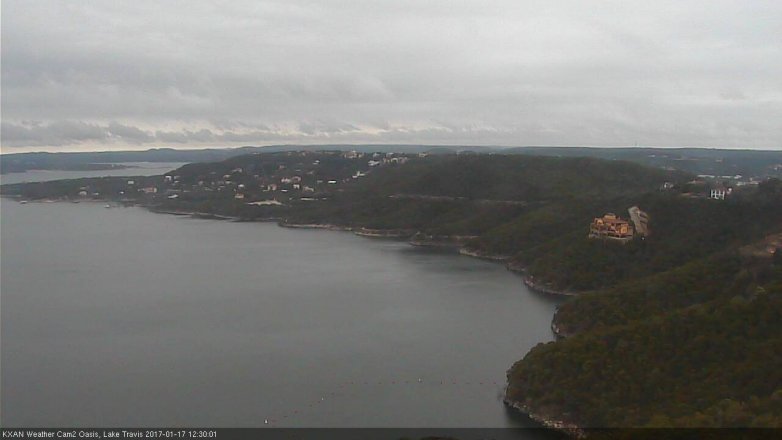 Lake Travis webcam, January 17, 2017 11:45 AM CT