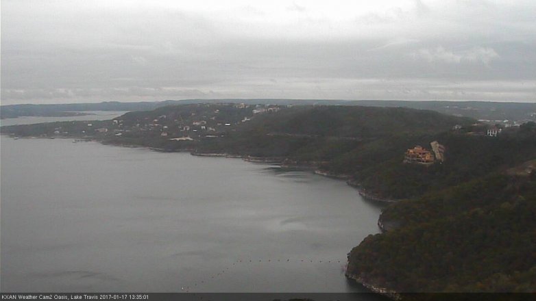 Lake Travis webcam, January 17, 2017 12:45 PM CT