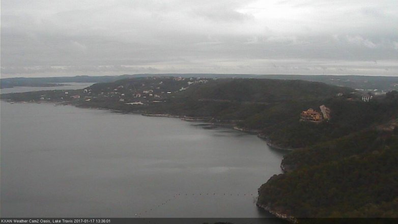 Lake Travis webcam, January 17, 2017 12:50 PM CT