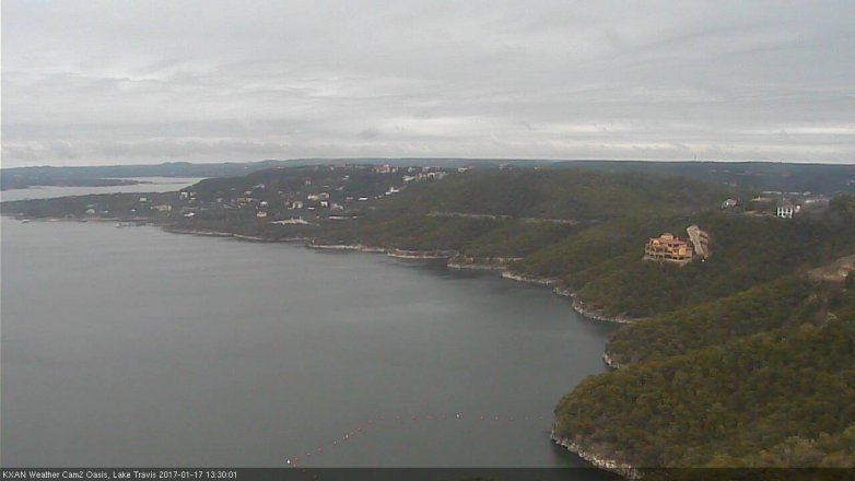 Lake Travis webcam, January 17, 2017 1:00 PM CT