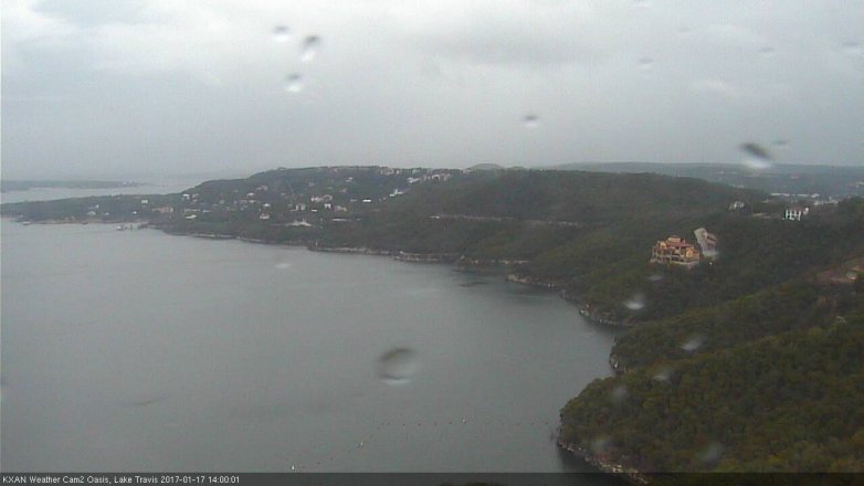 Lake Travis webcam, January 17, 2017 1:15 PM CT