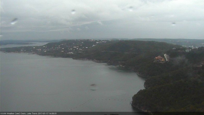 Lake Travis webcam, January 17, 2017 1:35 PM CT
