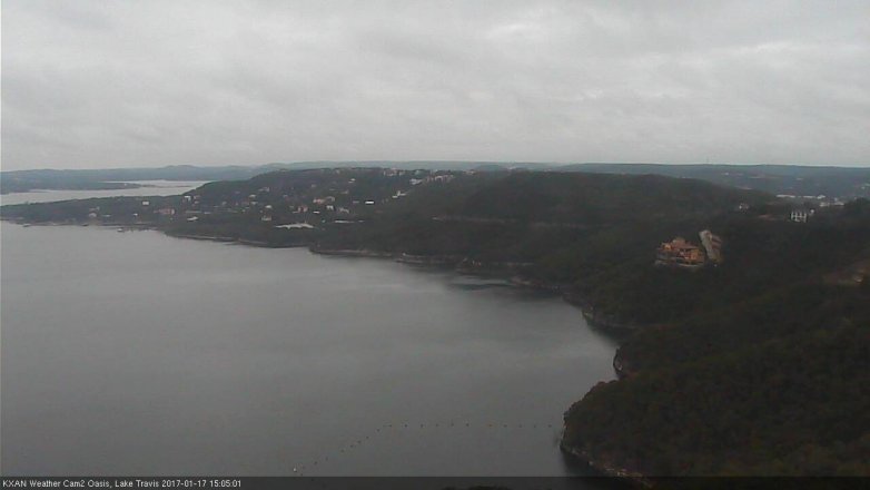 Lake Travis webcam, January 17, 2017 2:15 PM CT