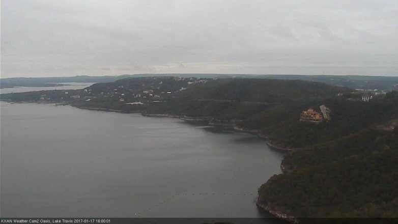 Lake Travis webcam, January 17, 2017 3:10 PM CT