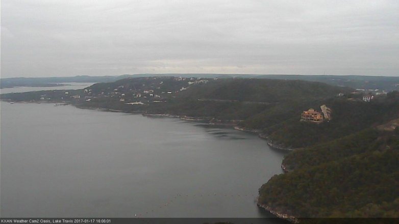 Lake Travis webcam, January 17, 2017 3:35 PM CT
