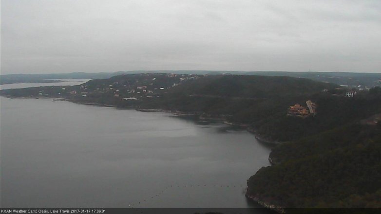 Lake Travis webcam, January 17, 2017 4:15 PM CT