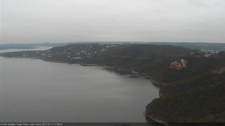 Lake Travis webcam, January 17, 2017 4:20 PM CT