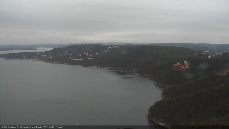 Lake Travis webcam, January 17, 2017 4:35 PM CT