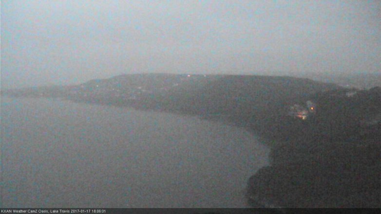 Lake Travis webcam, January 17, 2017 5:35 PM CT