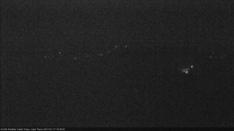 Lake Travis webcam, January 17, 2017 5:50 PM CT