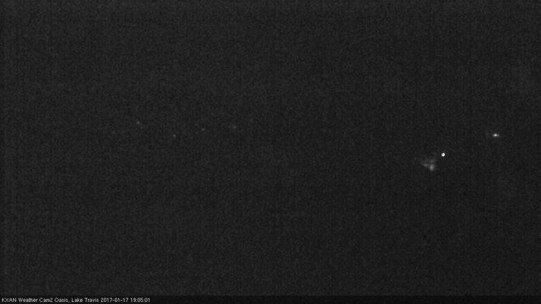 Lake Travis webcam, January 17, 2017 6:10 PM CT