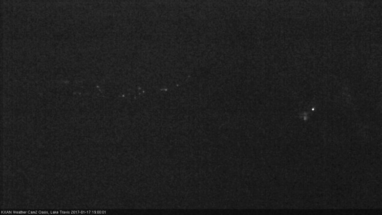 Lake Travis webcam, January 17, 2017 6:25 PM CT
