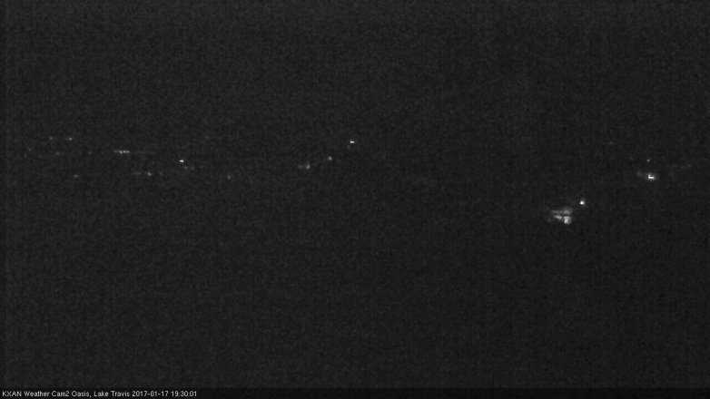 Lake Travis webcam, January 17, 2017 6:35 PM CT
