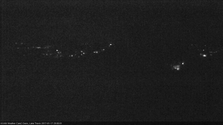 Lake Travis webcam, January 17, 2017 7:10 PM CT