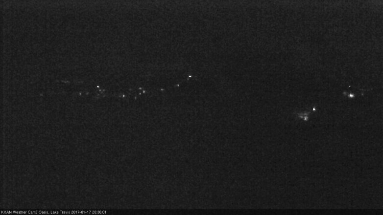 Lake Travis webcam, January 17, 2017 7:45 PM CT