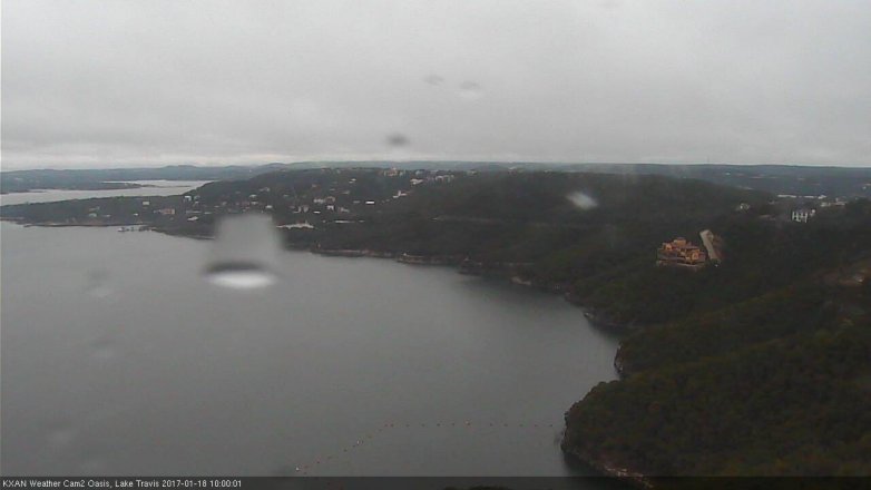 Lake Travis webcam, January 18, 2017 9:05 AM CT