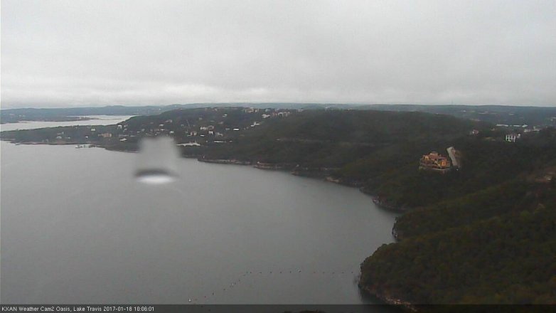 Lake Travis webcam, January 18, 2017 9:15 AM CT