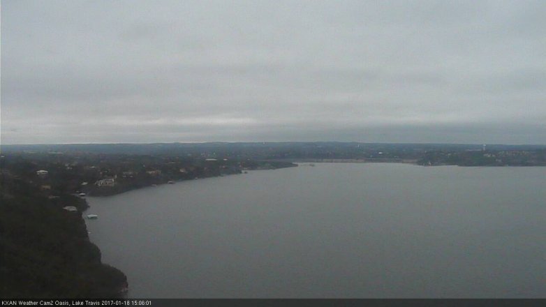 Lake Travis webcam, January 18, 2017 2:10 PM CT