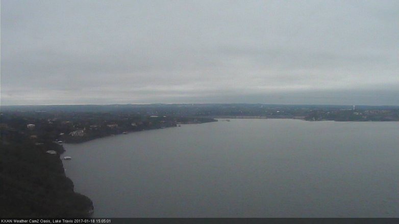 Lake Travis webcam, January 18, 2017 2:20 PM CT