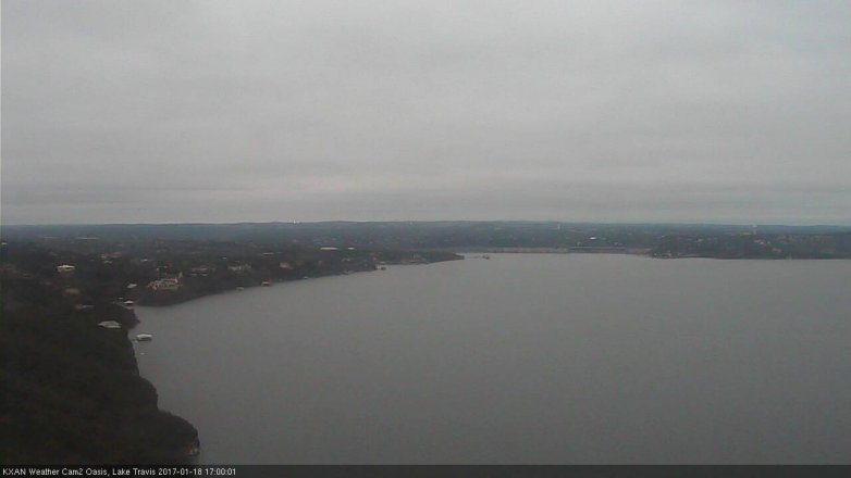 Lake Travis webcam, January 18, 2017 4:30 PM CT