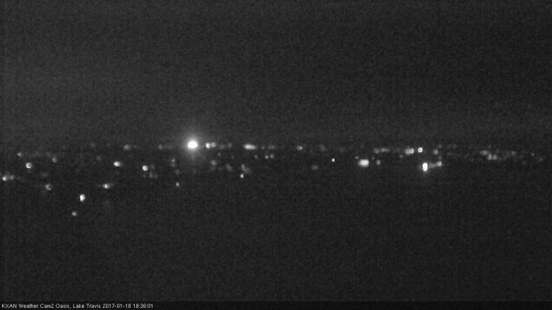 Lake Travis webcam, January 18, 2017 5:45 PM CT