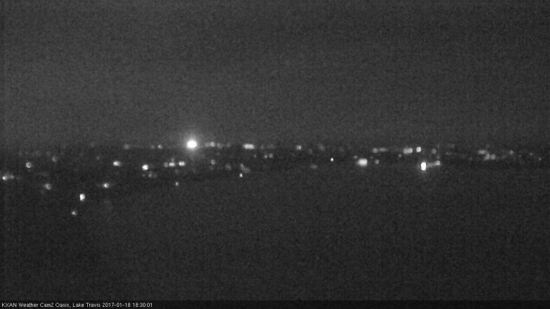 Lake Travis webcam, January 18, 2017 6:00 PM CT