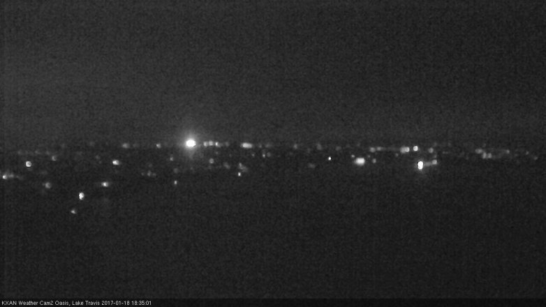 Lake Travis webcam, January 18, 2017 6:05 PM CT