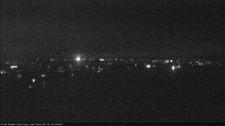 Lake Travis webcam, January 18, 2017 6:10 PM CT
