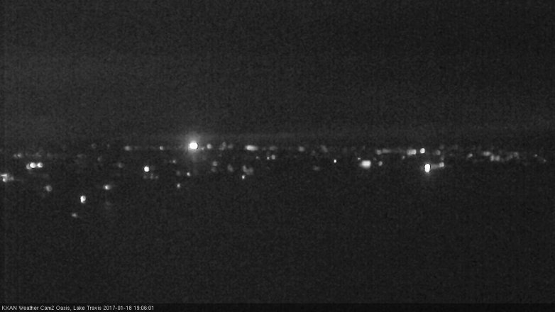 Lake Travis webcam, January 18, 2017 6:15 PM CT