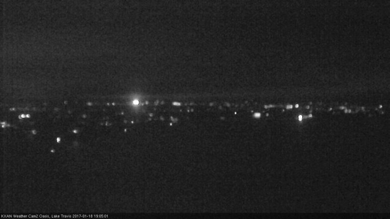 Lake Travis webcam, January 18, 2017 6:30 PM CT