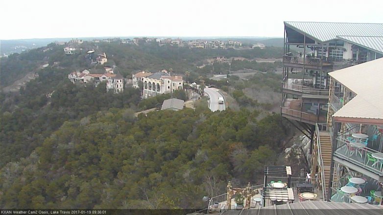 Lake Travis webcam, January 19, 2017 9:00 AM CT
