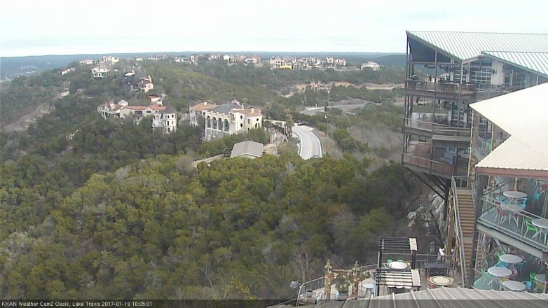 Lake Travis webcam, January 19, 2017 9:30 AM CT