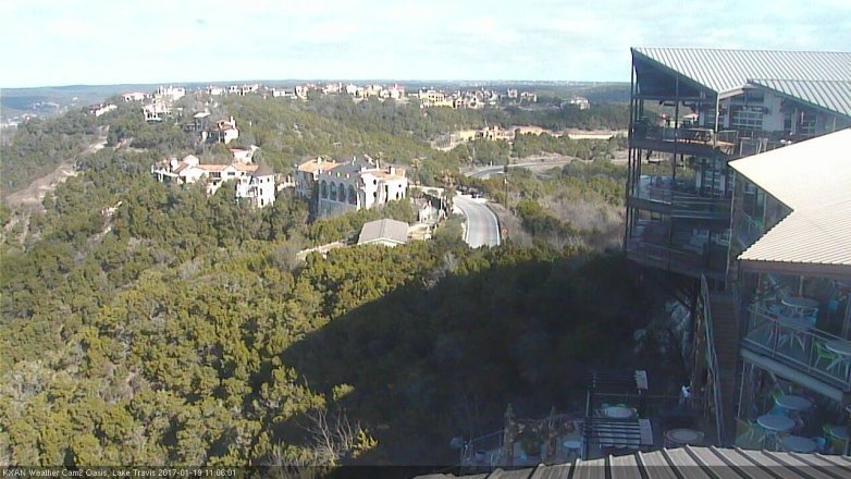Lake Travis webcam, January 19, 2017 10:30 AM CT