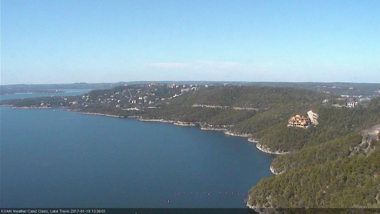 Lake Travis webcam, January 19, 2017 1:00 PM CT