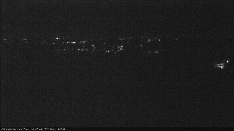 Lake Travis webcam, January 19, 2017 6:10 PM CT