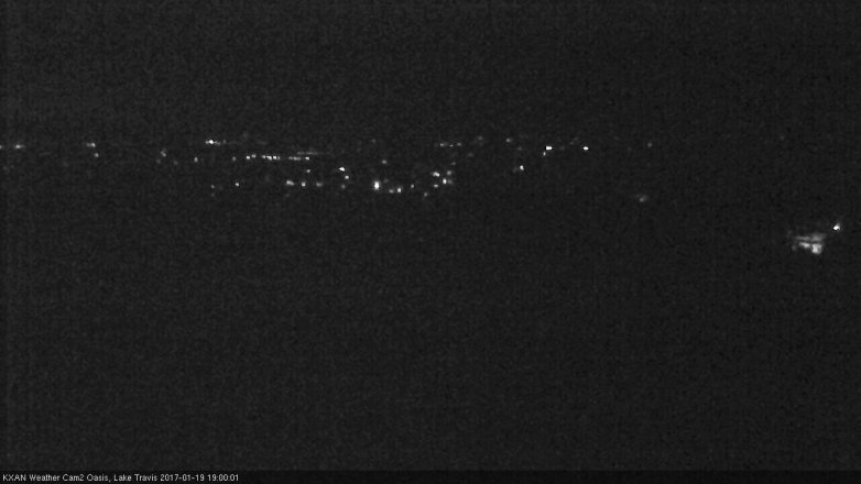 Lake Travis webcam, January 19, 2017 6:30 PM CT