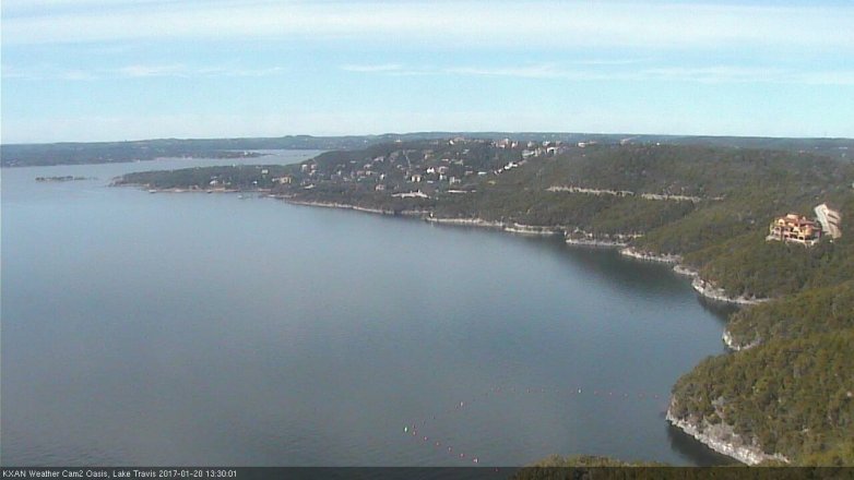 Lake Travis webcam, January 20, 2017 12:50 PM CT